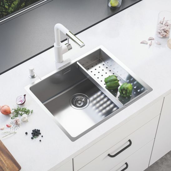 Set évier en granit Alveus Atrox 1131991, mitigeur de cuisine Alveus Siros 1129046