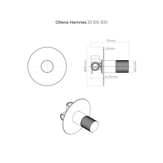 Set mitigeur de douche Oltens Hamnes 33105300, pommeau de douche Oltens Havis EasyClick 37108300, 39304300, 37200300
