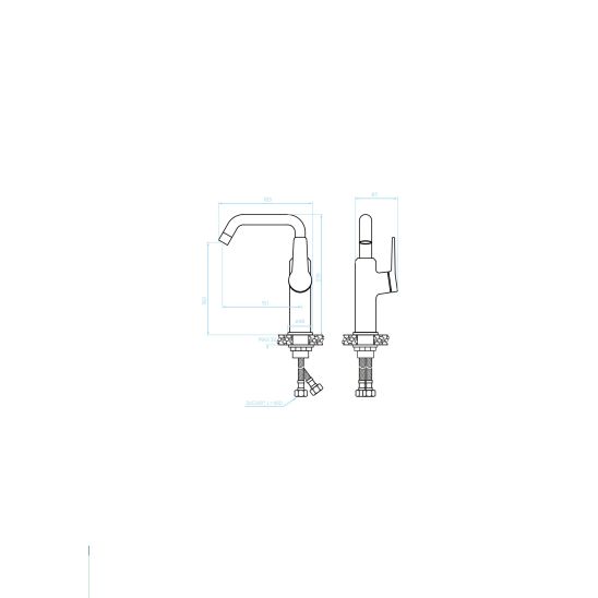 Set mitigeur de lavabo Kuchinox Alanis BQI825D, évier en granit Kuchinox Hunter SBU711T