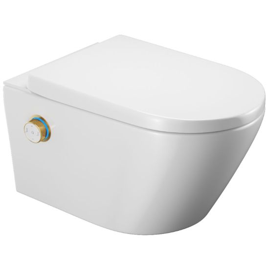 Set toilette lavante Excellent Dakota CEEX.4124.593.S2.WH, bouton de commande Excellent Dakota CEEX.4022.D2.GL