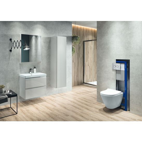 Set armoire Cersanit Moduo S590-011-ECO, lavabo Cersanit Moduo K116-009-ECO