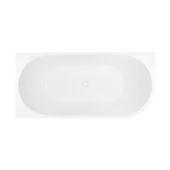 Set baignoire d’angle Oltens Delva 11000000, couvercle en liège Oltens 09002400