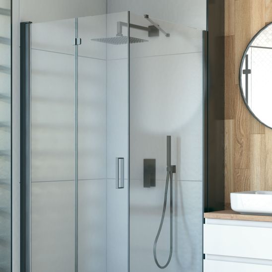 Set porte de douche Oltens Hallan 21201300, paroi de douche Oltens Hallan 22102300