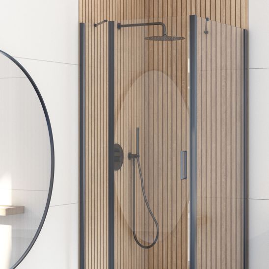 Set porte de douche Oltens Verdal 21203300, paroi de douche Oltens Hallan 22100300