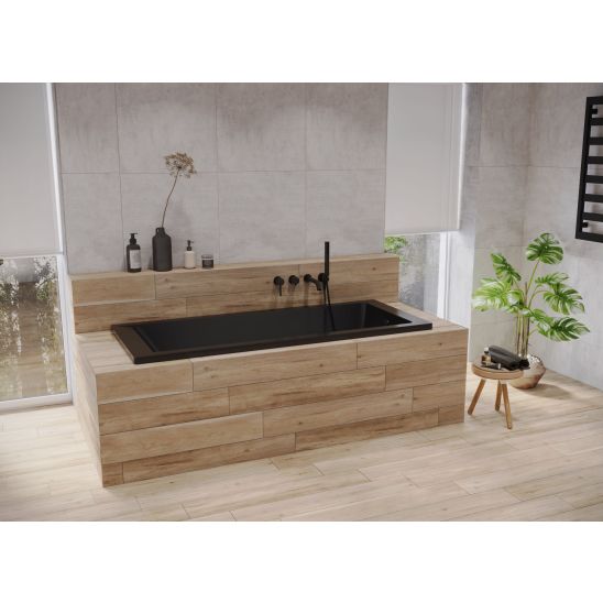 Set baignoire rectangulaire Oltens Langfoss 10004300, paroi de baignoire Oltens Sela 23202100