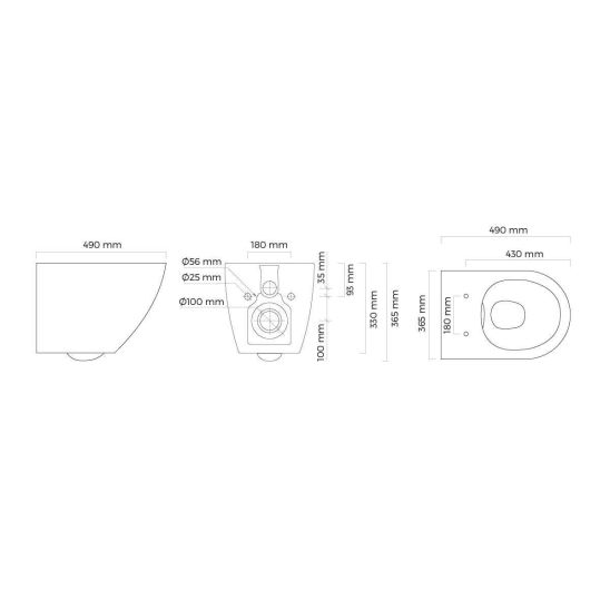 Set cuvette de WC Oltens Hamnes 42019000, abattant de WC Oltens Hamnes 45111000