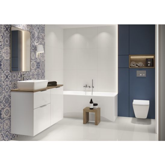 Set armoire Cersanit City S584-018-DSM, plan de travail Cersanit Moduo S590-023, S599-0162, S584-034