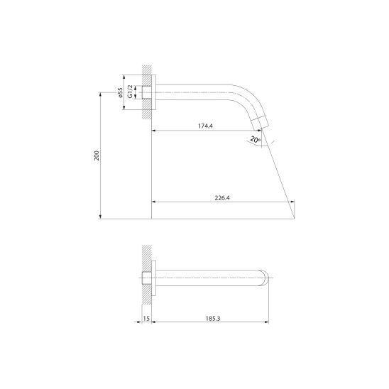 Set mitigeur bain-douche Cersanit Zen S951-564, ensemble de douche Cersanit Inverto S951-708, S951-553