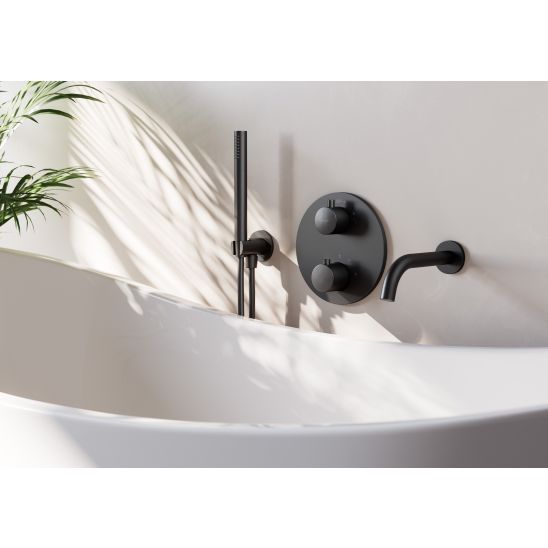 Set mitigeur bain-douche Cersanit Zen S951-567, ensemble de douche Cersanit Inverto S951-709, S951-554