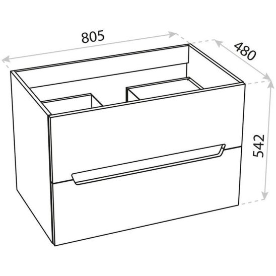 Set armoire LaVita Kansas 5900378314431, lavabo LaVita Kansas 5908211416175