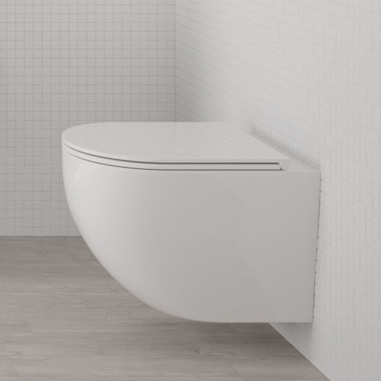 Set cuvette de WC Oltens Hamnes 42519000, abattant de WC Oltens Hamnes 45111000