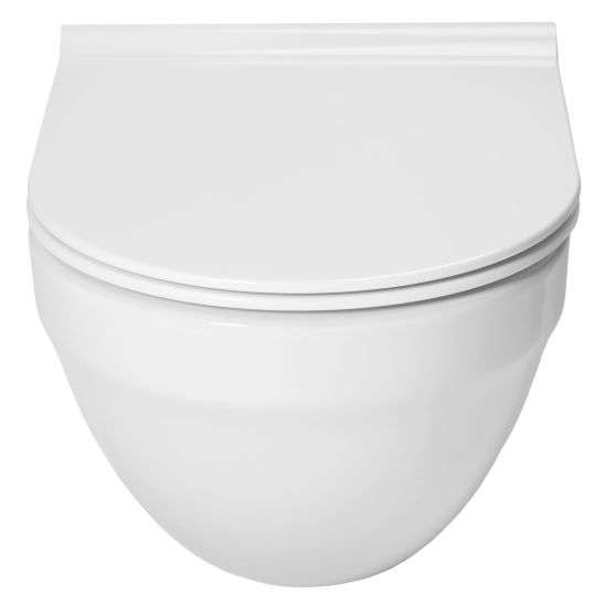 Set châssis encastré avec bouton de chasse d'eau Grohe Solido 38981000, cuvette de WC Roca Hebe A34H138000
