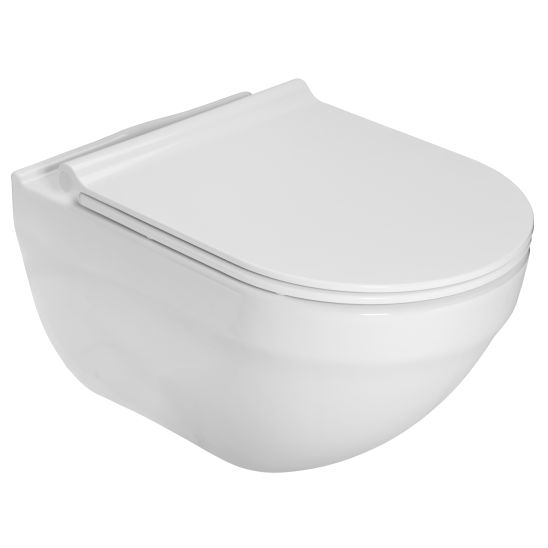 Set châssis encastré avec bouton de chasse d'eau Grohe Solido 38981000, cuvette de WC Roca Hebe A34H138000