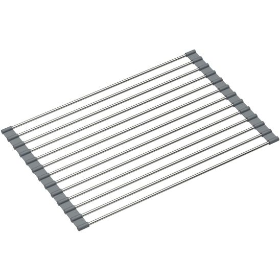 Set évier granit-acier inoxydable Quadron Edward FUS_E7844BI_3623500BS, insert d'égouttage Quadron Q R3825GR_MP