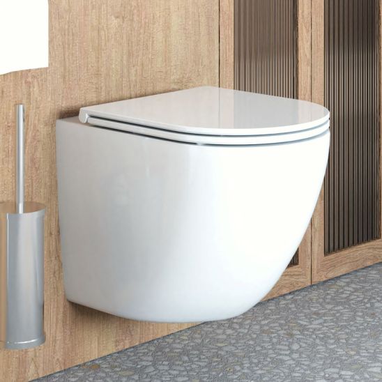 Set cuvette de WC Oltens Hamnes 42021000, abattant de WC Oltens Hamnes 45100000
