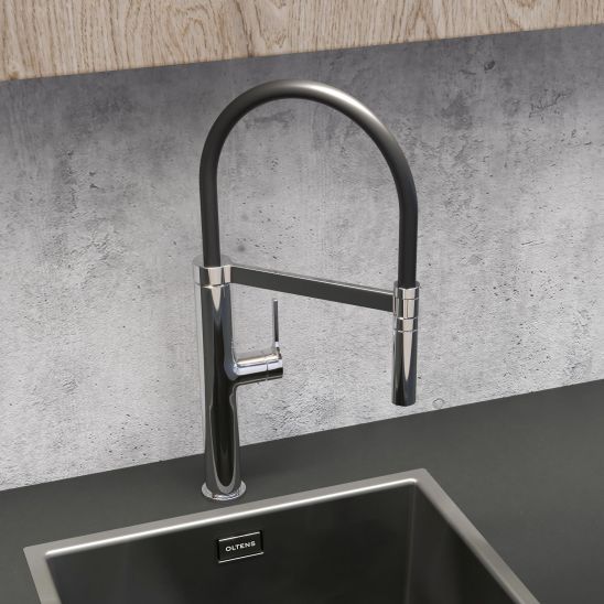 Set évier en acier inoxydable Grohe K700 31574SD1, mitigeur de cuisine Oltens Borga 35207100