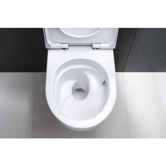 Set cuvette WC avec abattant à descente lente Geberit Acanto 502.774.00.8, châssis encastré Geberit Duofix 111.320.00.6, 111.815.00.1, 156.050.00.1