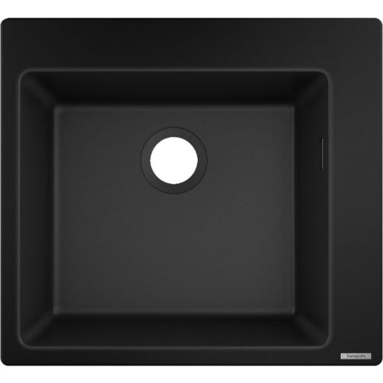 Set mitigeur de cuisine Hansgrohe Focus 31815670, évier en granit Hansgrohe S 51 43312170