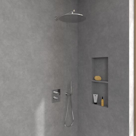 Set mitigeur bain-douche Villeroy & Boch Universal Taps & Fittings TVD00065300061, élément encastré de mitigeur Villeroy & Boch Universal Taps & Fittings TVD00065100000, TVC00040120061, TVC00045800061, TVC00045351061, TVC00045600061, TVS10900300061, TVC00