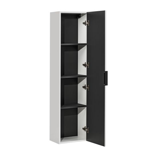 Zestaw Comad Adel White szafka 80x46 cm podumywalkowa wisząca biała z blatem, umywalką, szafką boczną i lustrem SET -ADW B 80 CM ANNA 2