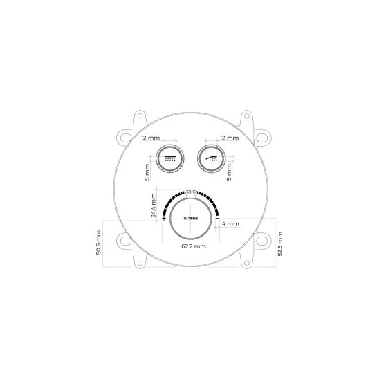 Set mitigeur bain-douche Oltens Onega 34601100, douche à effet de pluie Oltens Atran 37004100, 39400100, 37102100, 39304100, 37200100