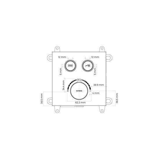 Set mitigeur bain-douche Oltens Onega 34602100, douche à effet de pluie Oltens Vindel 37001100, 39401100, 39303100, 37103100, 37200100