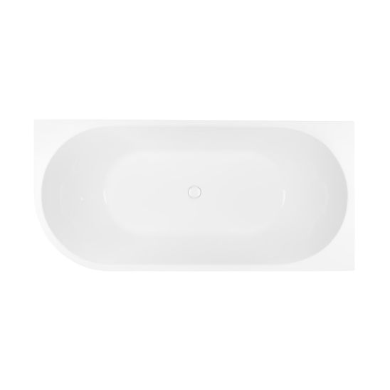 Set baignoire d’angle Oltens Delva 11006000, couvercle en liège Oltens 09002800