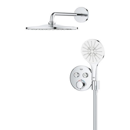 Set ensemble de douche Grohe Precision Smartcontrol 34877000, produit nettoyant pour chrome Grohe 48166000