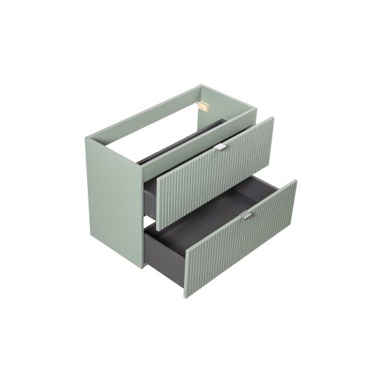 Set armoire Comad Line Reed Green LINE REED GREEN D 82-80-2S, lavabo Comad Dance White CFP-8009DANCE80DP