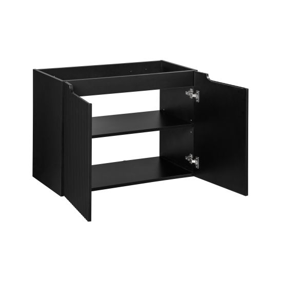 Set armoire Comad Nova Black NOVA BLACK D2 82-80-2D, plan de travail Comad Nova Black NOVA BLACK B 89-80