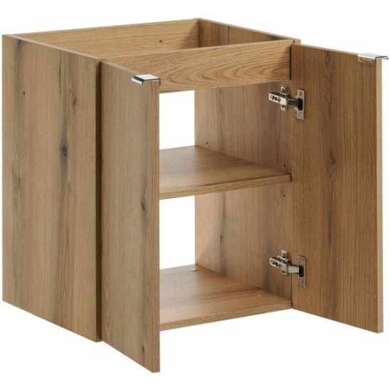 Set armoire Comad Nova Oak NOVA OAK A 82-50-2D, plan de travail Comad Nova Black NOVA BLACK B 89-50