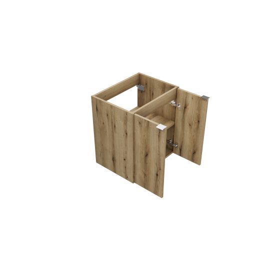 Set armoire Comad Nova Oak NOVA OAK A 82-50-2D, lavabo Comad Gaja UN-GAJA35-SW 78570A(35), NOVA WHITE 89-50