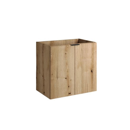 Set armoire Comad Nova Oak NOVA OAK A 82-60-2D, lavabo Comad Wiki UN-WIKI-SW, NOVA WHITE 89-60