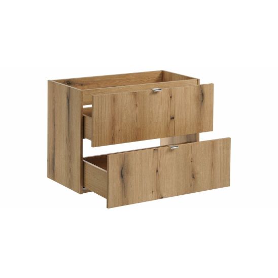 Set armoire Comad Nova Oak NOVA OAK A 82-80-2S, lavabo Comad Beyond BEYOND 5 WHITE ( E-6564 ), NOVA WHITE 89-80