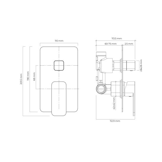 Set douche à effet de pluie Oltens Vann 37008100, mitigeur bain-douche Oltens Hadsel 34108100, 39403100, 39306100, 37200100, 37111100