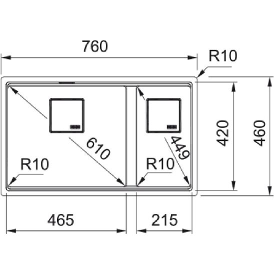 Set mitigeur de cuisine Franke Pescara 360 115.0545.136, évier en granit Franke Kanon 125.0721.162