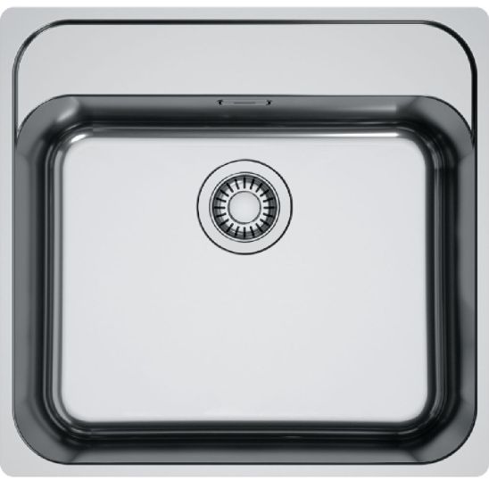 Set évier en acier inoxydable Franke Smart SRX 127.0720.295, mitigeur de cuisine Franke Smart Glenda 115.0747.473