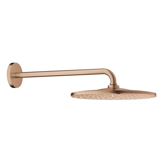 Set douche à effet de pluie avec bras Grohe Rainshower Mono 26558DL0, mitigeur bain-douche Grohe Essence 24058DL1, 26574DL0, 26658DL0, 28388DA0