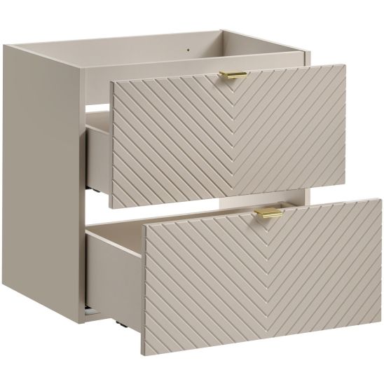 Set armoire Comad Viva Cashmere VIVA CASHMERE 82-60-2S, plan de travail Comad Nova Cashmere NOVA CASHMERE 89-60