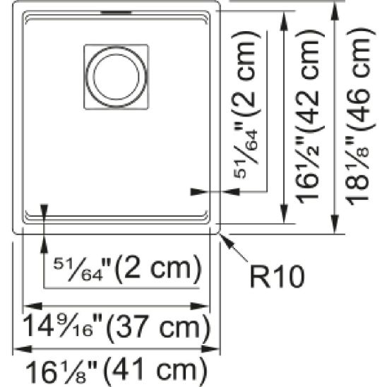 Set évier en granit Franke Kanon 125.0721.149, mitigeur de cuisine Franke Lina 115.0626.053