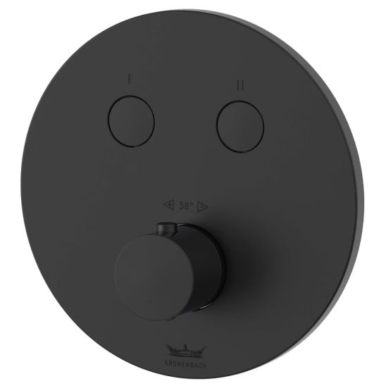 Set mitigeur bain-douche Kronenbach Smart Push 19044002SM, douche à effet de pluie Kronenbach Supra 2.0 153765001904SMN, 01900190KBN, 27409002SMKB, 28276000KBSM, 28628002SMKB, 27500001 KB