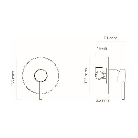 Set mitigeur de douche Oltens Molle 33100610, raccord coudé avec support Oltens Hvita 39304610, 37102610, 37200610