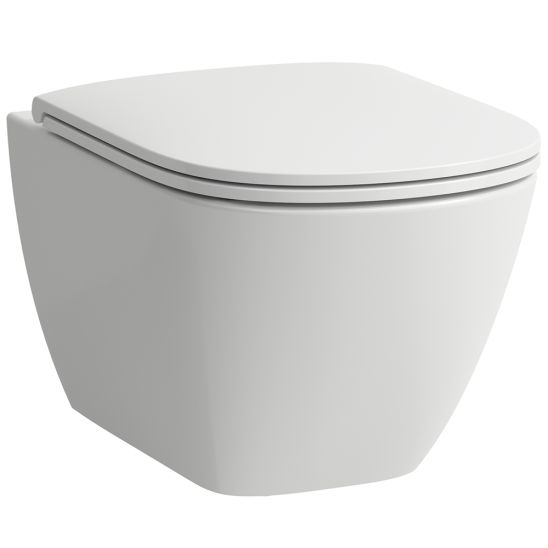 Set cuvette WC avec abattant à descente lente Laufen Lua H8660820000001, châssis encastré Laufen Ineo H9201140000001