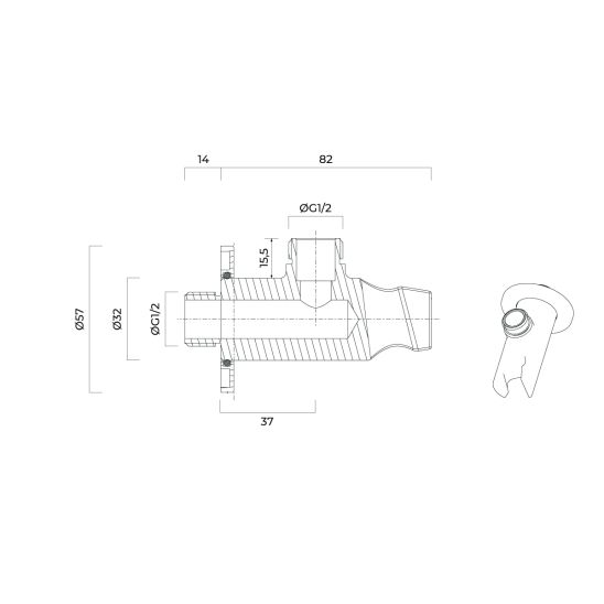 Set mitigeur de douche Ksuro 02 12001030, pommeau de douche Ksuro 02 One Click 16004030, 19002030, 37200300