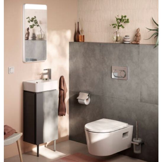 Set cuvette de WC Hansgrohe EluPura S 60193450, châssis encastré Hansgrohe iFrame universal 01022180, 60148450, 66002000