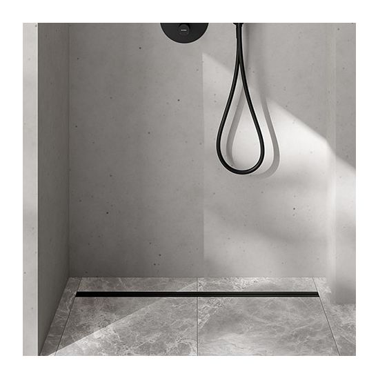 Set grille d’évacuation linéaire Oltens Langan Slim 30015300, couvercle de drain linéaire Oltens Langan Slim 30019300