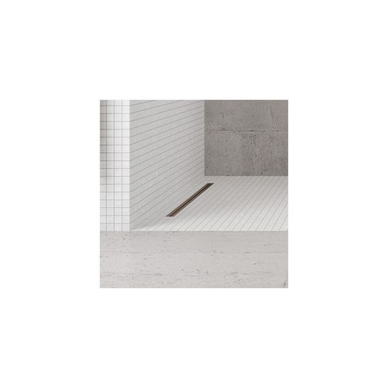 Set couvercle de drain linéaire Oltens Langan Slim 30020610, grille d’évacuation linéaire Oltens Langan Slim 30016300