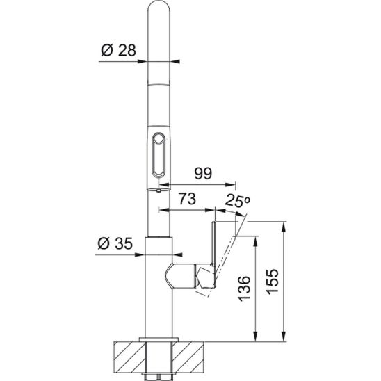 Set mitigeur de cuisine Franke Maris Slim Clear Water J Pull-Out 120.0736.603, distributeur de savon Franke Atlas 112.0717.103