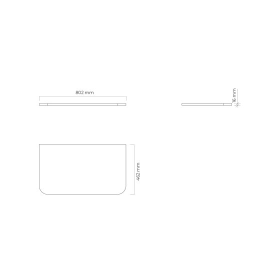 Set armoire Oltens Hamnes 60023900, plan de travail suspendu Oltens Hamnes 63013900