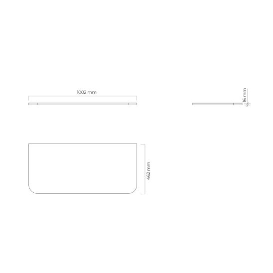 Set armoire Oltens Hamnes 60025000, plan de travail suspendu Oltens Hamnes 63015300